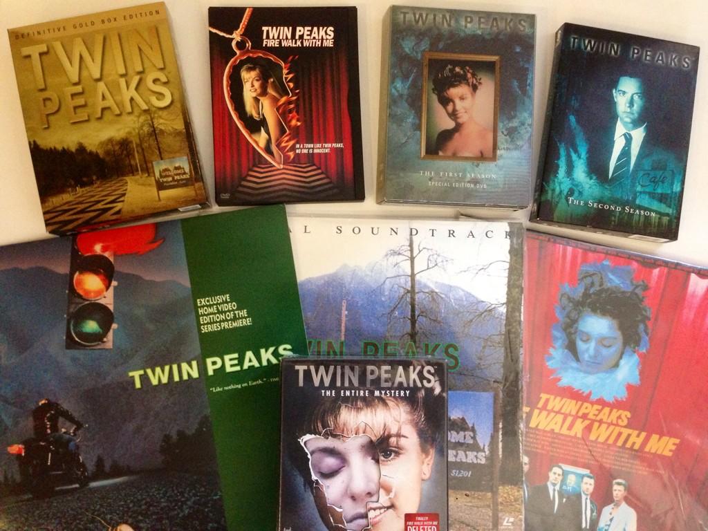 My Twin Peaks Media collection - VHS, books, and posters not included